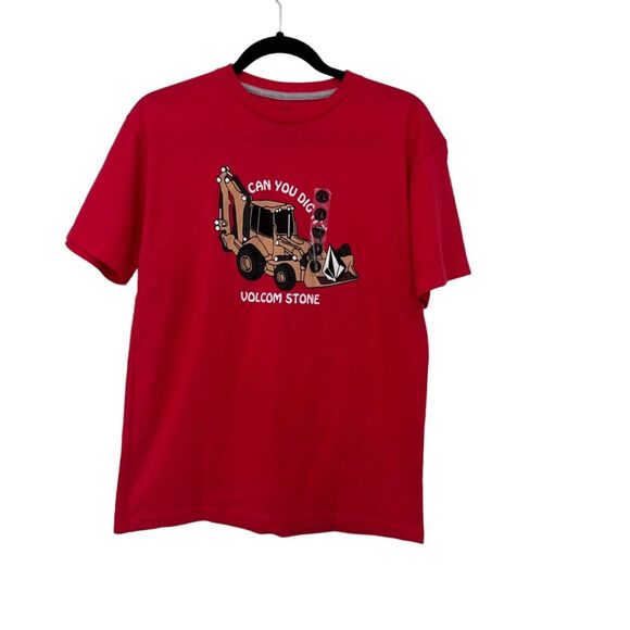 Volcom Other - Volcom can you dig it red digger graphic mens‎ short sleeve NWT shirt boys Size: